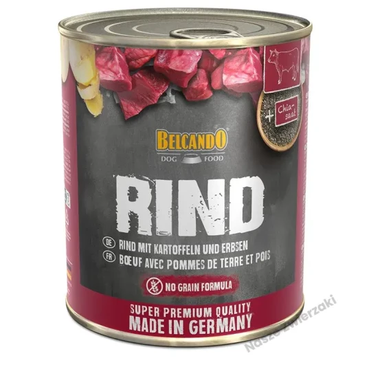 Belcando Super Premium karma mokra dla psa wołowina z ziemniakami i groszkiem 800g