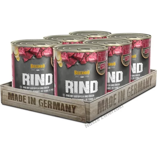 Belcando Super Premium karma mokra dla psa wołowina z ziemniakami i groszkiem 800g