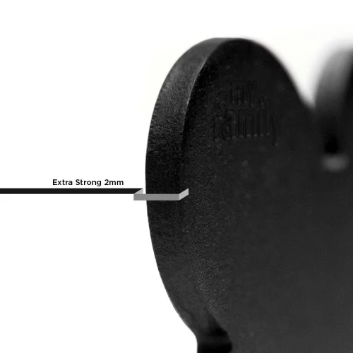 MY FAMILY Bone Black - aluminiowa adresówka dla psa