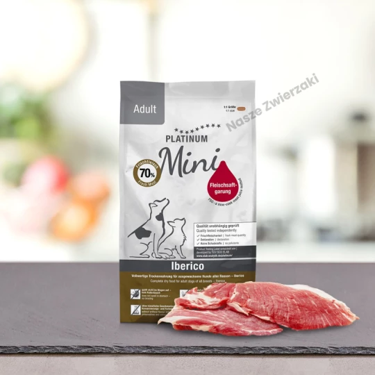 PLATINUM Adult Iberico Mini 900g - półwilgotna karma dla psa, rasy małe