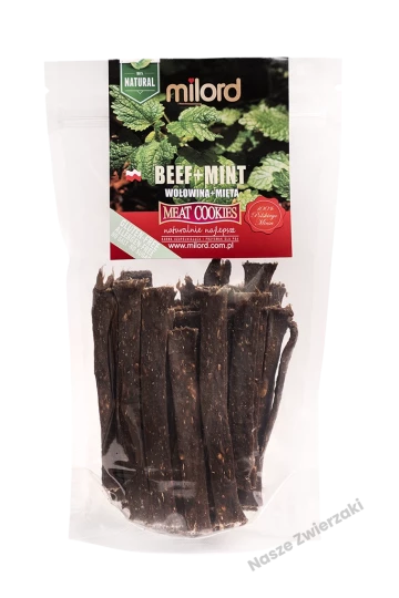 Milord - Wołowina z miętą pieprzową, przysmak dla psa, 70g