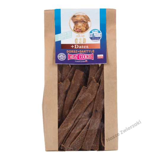 Milord - ciastka dla psa - dorsz z daktylami 80g
