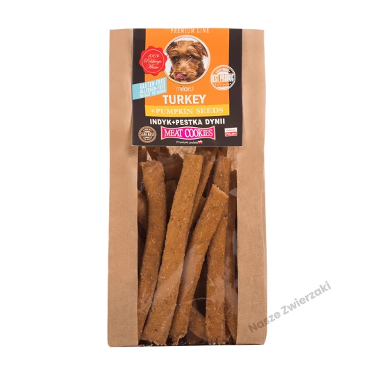 Milord - ciastka dla psa - indyk z pestkami dyni 80g