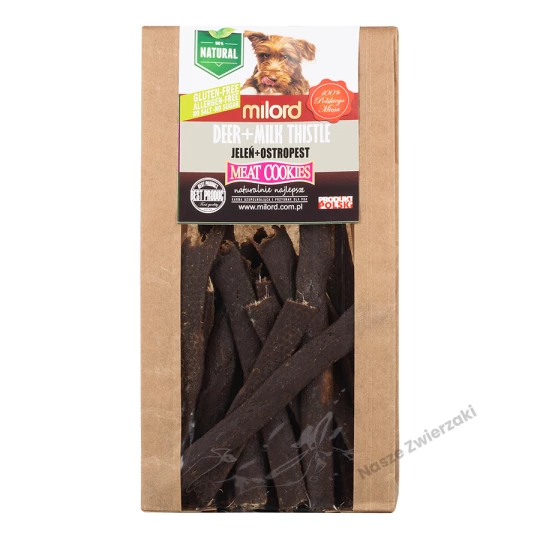 Milord - ciastka dla psa - jeleń z ostropestem 80g