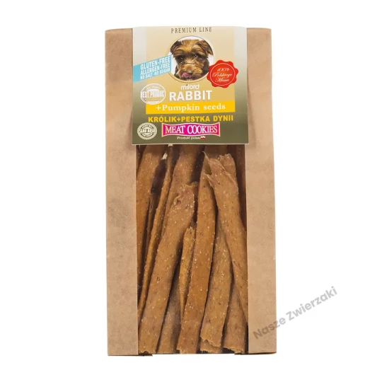 Milord - ciastka dla psa - królik z pestkami dyni, 80g