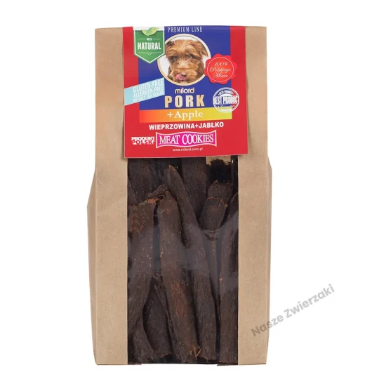 Milord - ciastka dla psa - wieprzowina z jabłkiem 80g