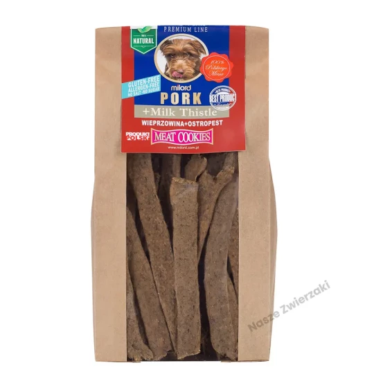 Milord - ciastka dla psa - wieprzowina z ostropestem 80g
