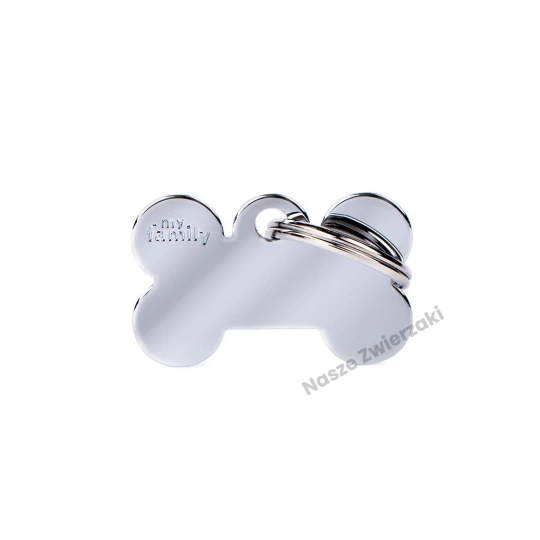 Adresówka Basic chrom kostka mała - adresówka dla psa