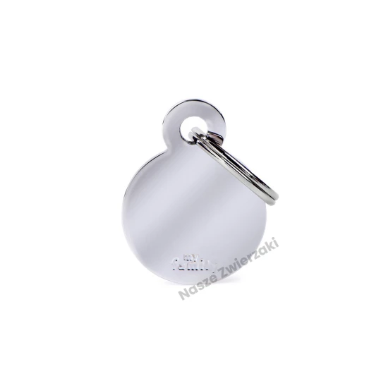 Adresówka Basic chrom kółko małe - adresówka dla psa