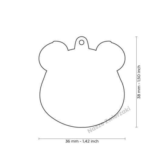 Adresówka Wild panda - adresówka dla psa