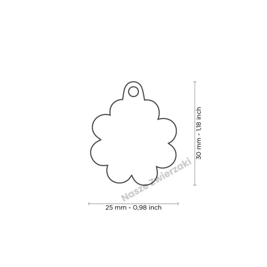 Adresówka Charms stokrotka - adresówka dla psa