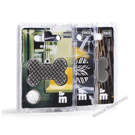 Adresówka Bronx duża kostka XL Bronx boss - adresówka dla psa