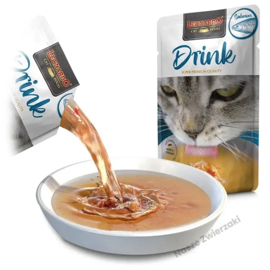 Leonardo Drink karma uzupełniająca dla kotów z łososiem 40g