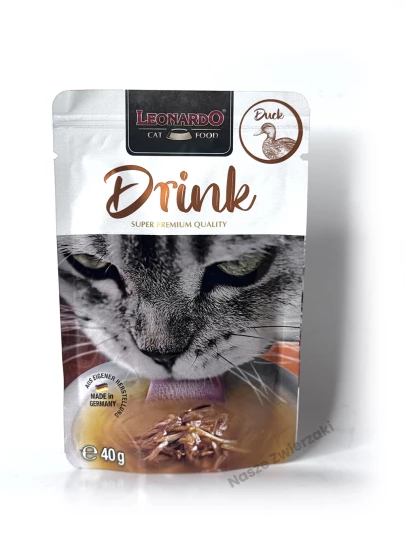 Leonardo Drink karma uzupełniajacą dla kotów z kaczką 40g