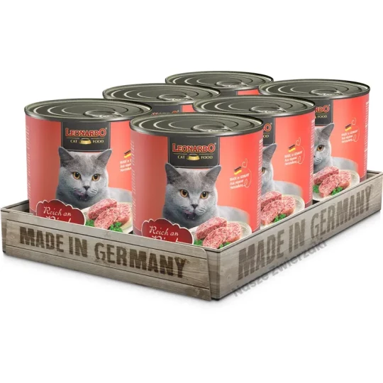 Leonardo Quality Selection mokra karma dla kotów bogata w wołowinę 800g