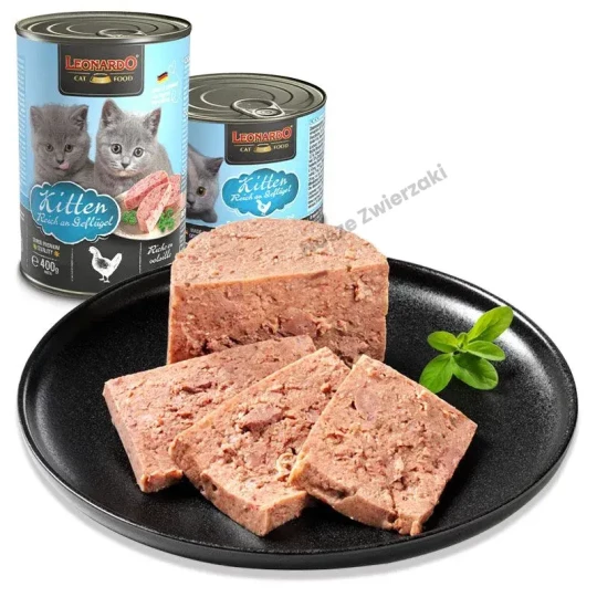 Leonardo Quality Selection kitten mokra karma dla kociąt bogata w drób 400g Kitten