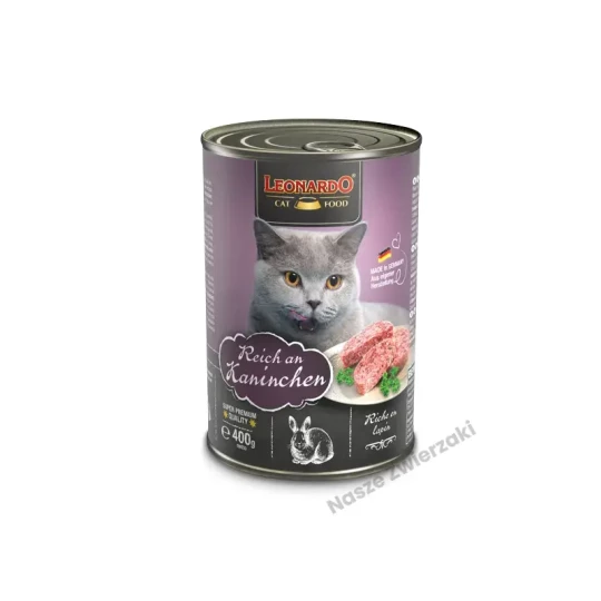 Leonardo Quality Selection mokra karma dla kotów bogata w królika 400g