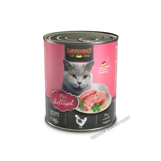 Leonardo Quality Selection mokra karma dla kotów bogata w kurczaka 800g