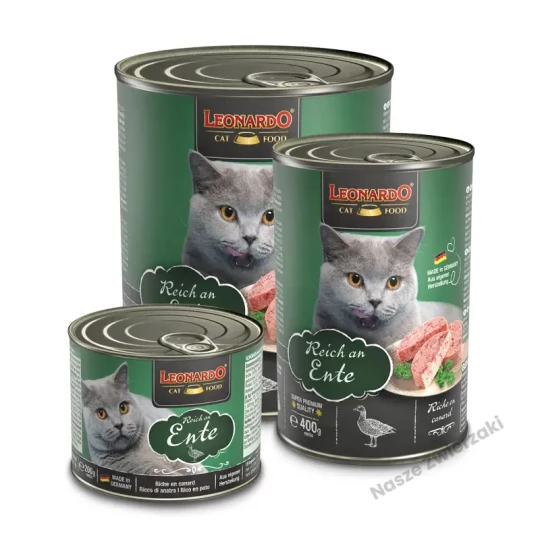 Leonardo Quality Selection mokra karma dla kotów bogata w  z kaczkę 400g
