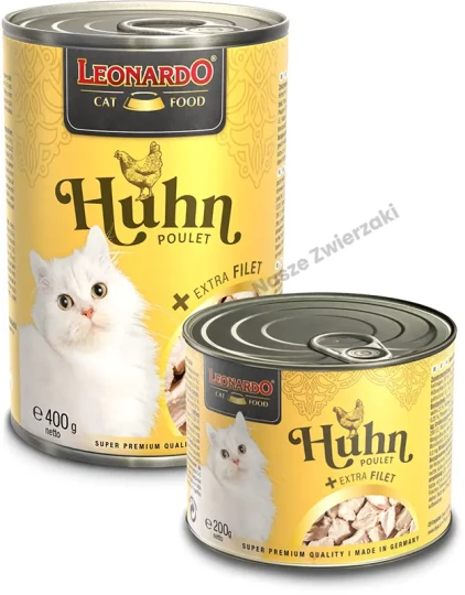 Leonardo mokra karma dla kotów kurczak z dodatkowym filetem 200g