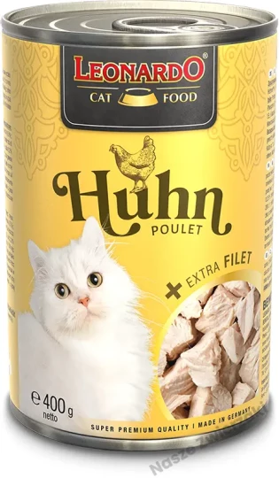Leonardo mokra karma dla kotów kurczak z dodatkowym filetem 400g