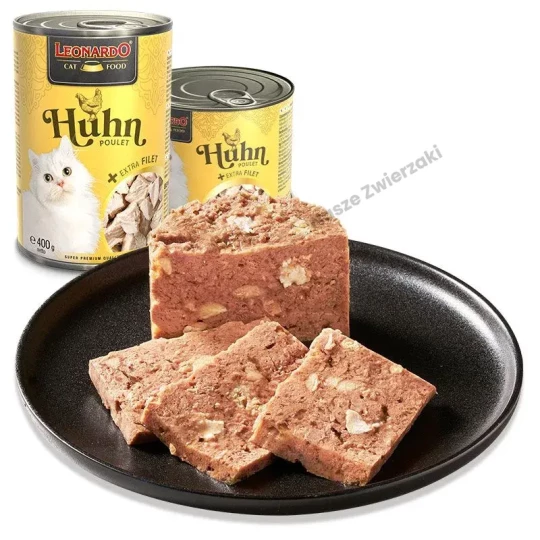 Leonardo mokra karma dla kotów kurczak z dodatkowym filetem 400g