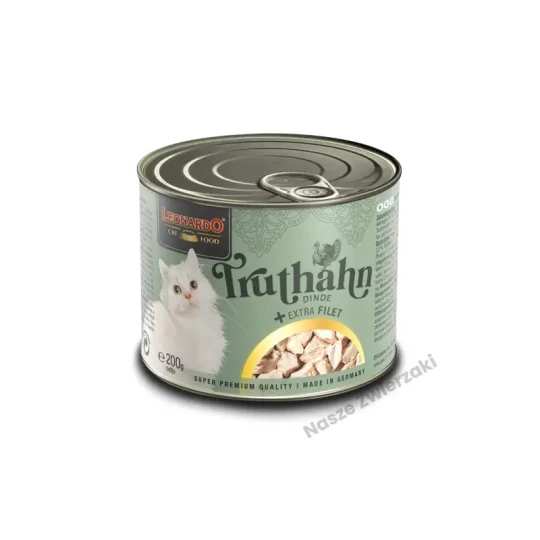 Leonardo mokra karma dla kotów indyk z dodatkowym filetem 200g