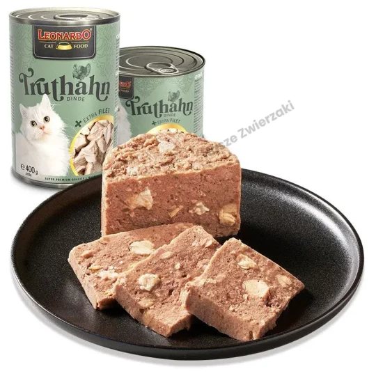 Leonardo mokra karma dla kotów indyk z dodatkowym filetem 200g