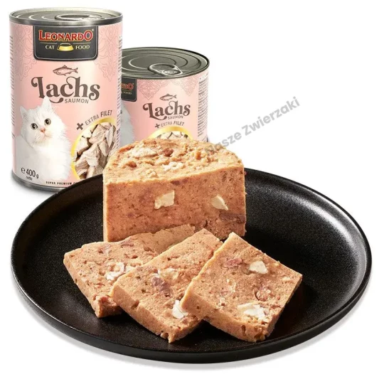 Leonardo mokra karma dla kotów łosoś z dodatkowym filetem 200g