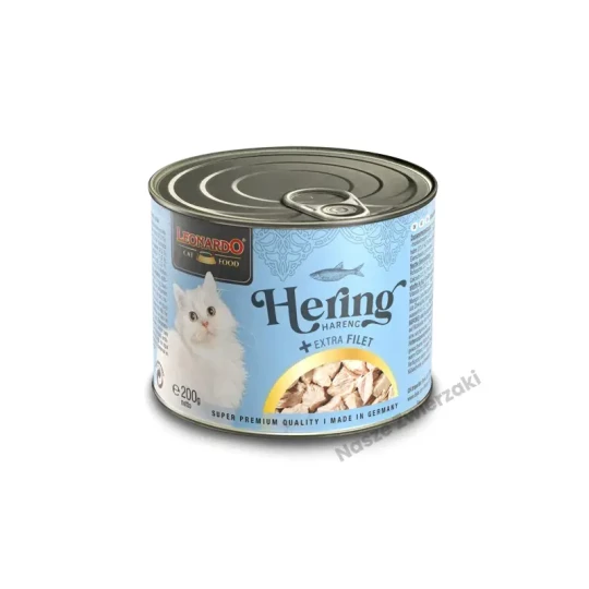 Leonardo mokra karma dla kotów śledź z dodatkowym filetem 200g