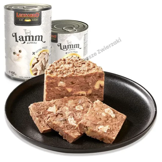 Leonardo mokra karma dla kotów jagnięcina z dodatkowym filetem 400g