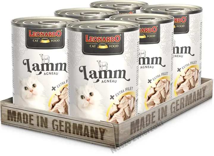 Leonardo mokra karma dla kotów jagnięcina z dodatkowym filetem 400g