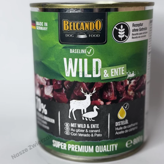 Belcando Baseline mokra karma dla psa dziczyzna z kaczką 800g