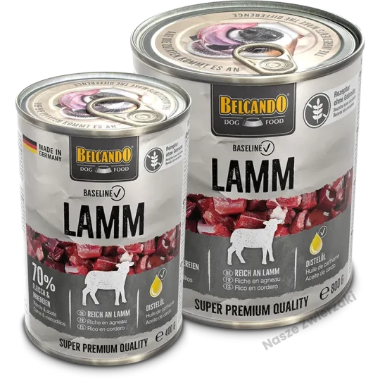 Belcando Baseline mokra karma dla psa jagnięcina 800g