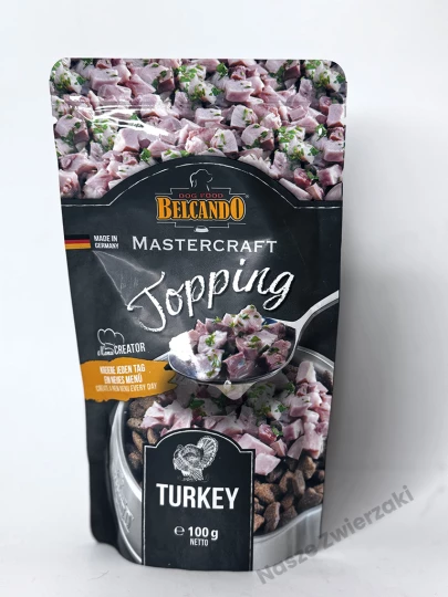 Belcando Mastercraft Topping Polewa do suchej karmy dla psów indyk z pietruszką 100g