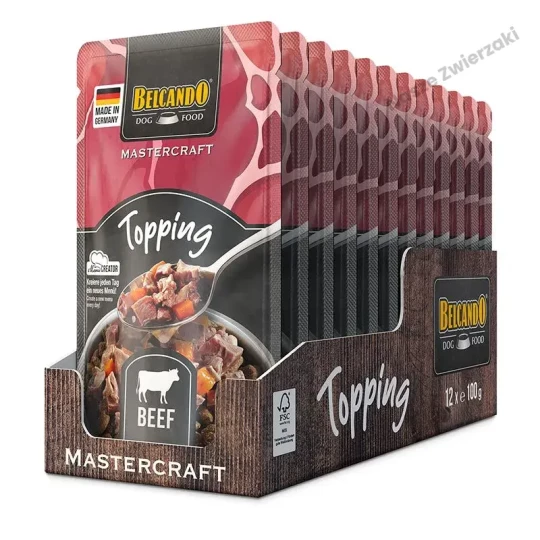 Belcando Mastercraft Topping Polewa do suchej karmy dla psów wołowina z marchewką 100g