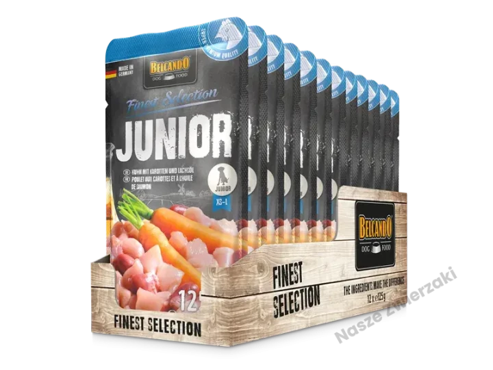 Belcando Finest Selection junior mokra karma dla szczeniąt kurczak z marchewką 125g