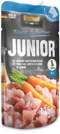 Belcando Finest Selection junior mokra karma dla szczeniąt kurczak z marchewką 125g