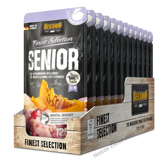 Belcando Finest Selection senior mokra karma dla starszych psów mięsne menu 125g