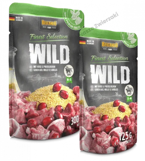 Belcando Finest Selection mokra karma dla psa dziczyzna z żurawiną i prosem 125g