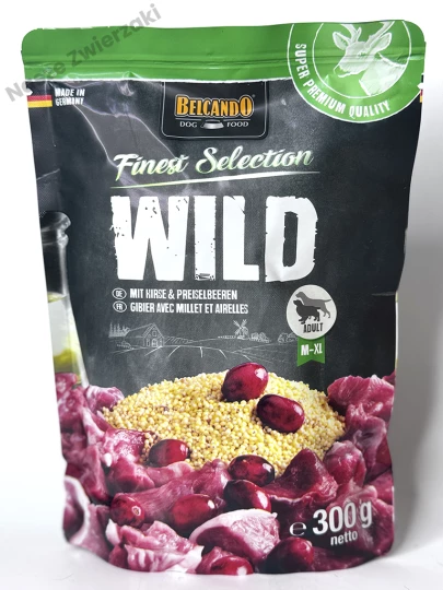 Belcando Finest Selection mokra karma dla psa dziczyzna z żurawiną i prosem 300g