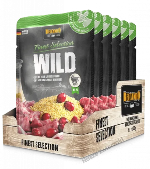 Belcando Finest Selection mokra karma dla psa dziczyzna z żurawiną i prosem 300g
