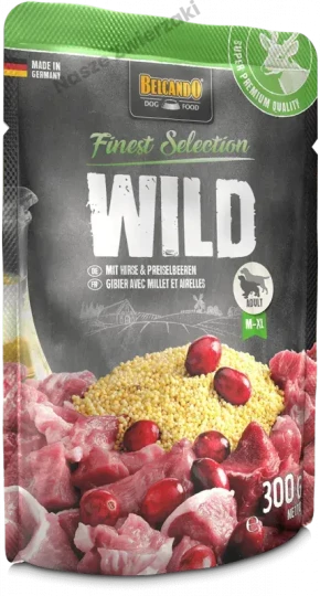 Belcando Finest Selection mokra karma dla psa dziczyzna z żurawiną i prosem 300g