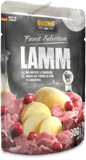 Belcando Finest Selection mokra karma dla psa jagnięcina z żurawiną i ziemniakami 300g