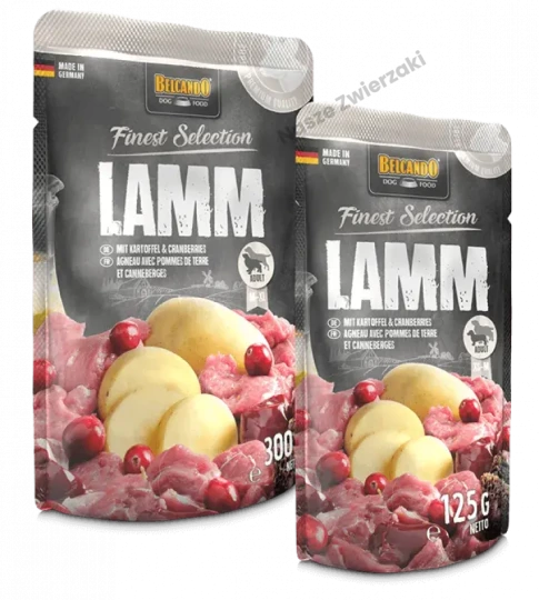 Belcando Finest Selection mokra karma dla psa jagnięcina z żurawiną i ziemniakami 300g