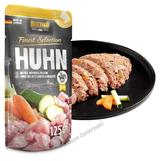 Belcando Finest Selection mokra karma dla psa kurczak z marchewką i ryżem 125g