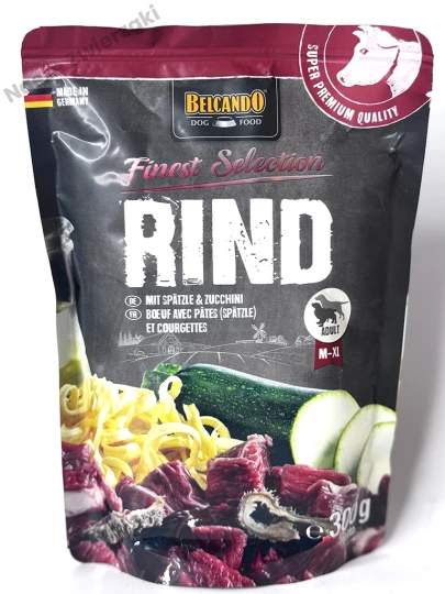 Belcando Finest Selection mokra karma dla psa wołowina z cukinią i kluskami 300g