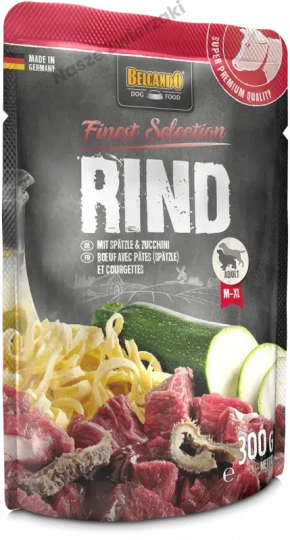 Belcando Finest Selection mokra karma dla psa wołowina z cukinią i kluskami 300g