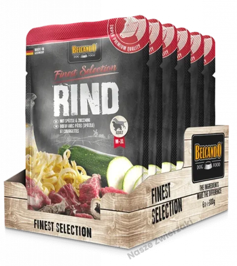 Belcando Finest Selection mokra karma dla psa wołowina z cukinią i kluskami 300g