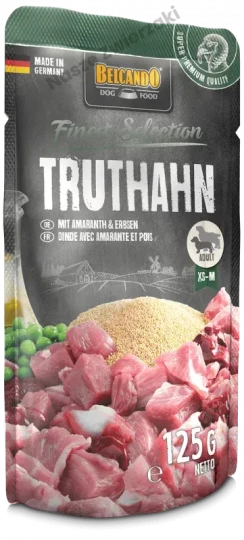 Belcando Finest Selection mokra karma dla psa indyk z groszkiem i amarantusem 125g